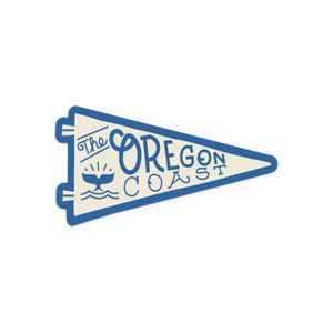 The Oregon Coast Pennant Vinyl Sticker