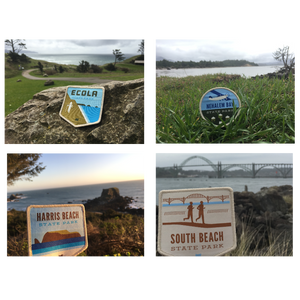 21 Oregon State Parks - "Oregon Coast" Iron-on Patch Set