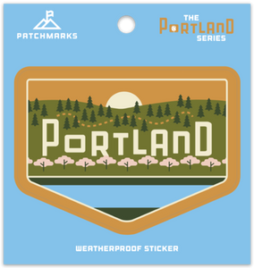 Portland Skyline "West" Weatherproof Vinyl Sticker