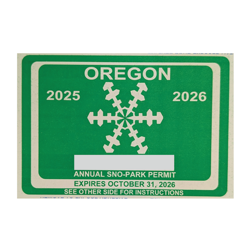 Oregon Sno-Park Permit