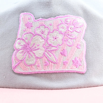 Cherry Blossom Two-Tone Snapback Hat