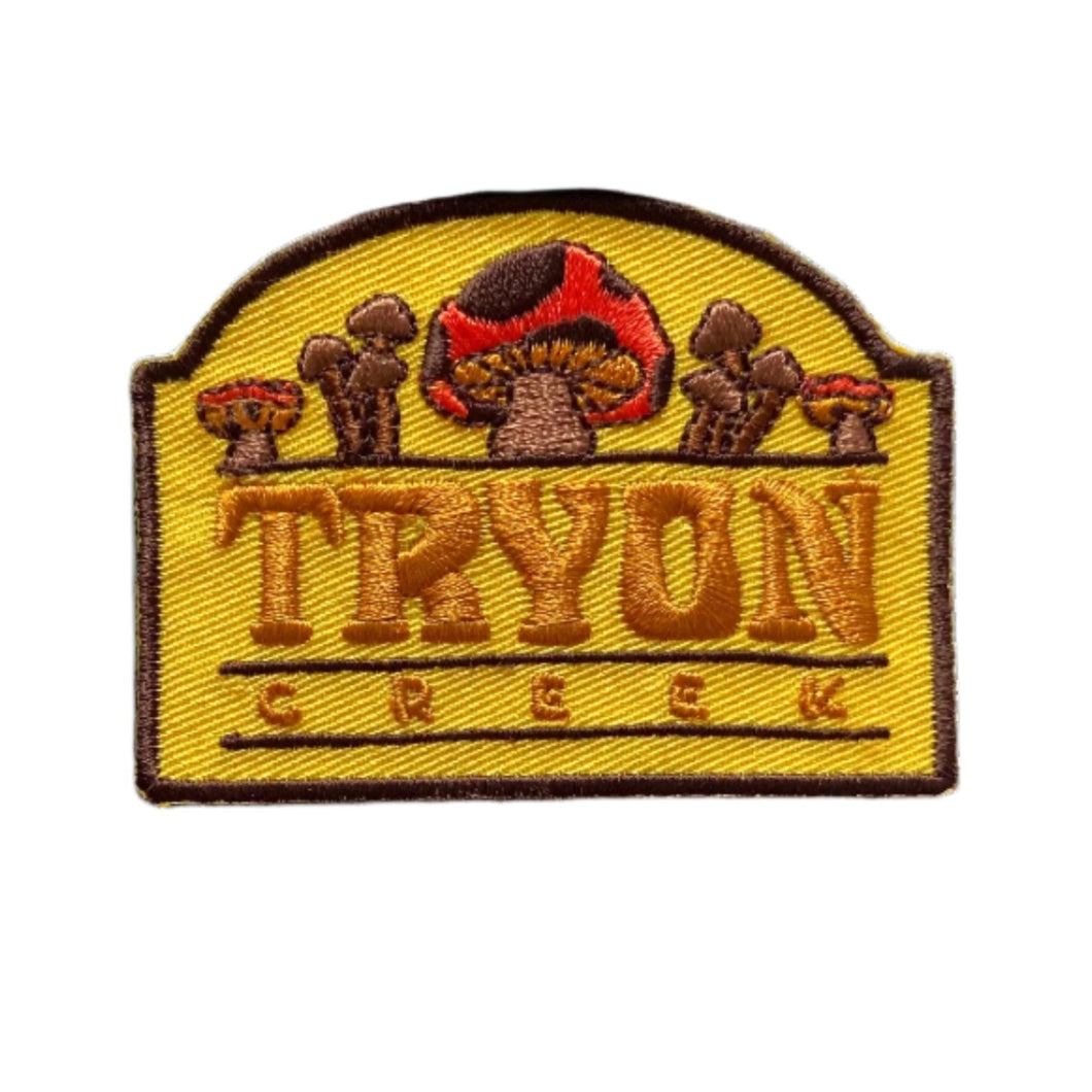 Tryon Creek Mushroom Embroidered Patch