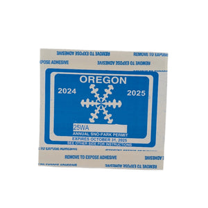 Oregon Sno-Park Permit 24 - 25