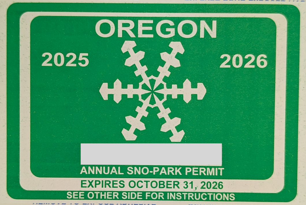 Oregon Sno-Park Permit