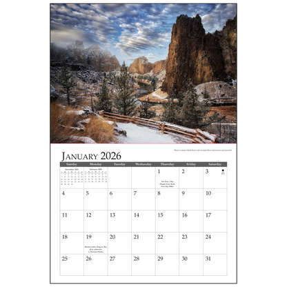 2026 Oregon Parks Forever Calendar