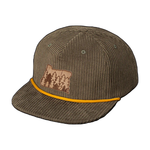 Wood Patch - Evergreen Cord Hat