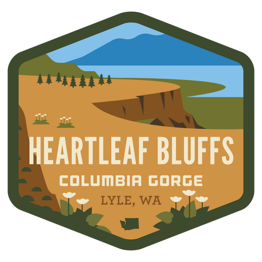 Heartleaf Bluffs 3.25" Sticker (NEW!)