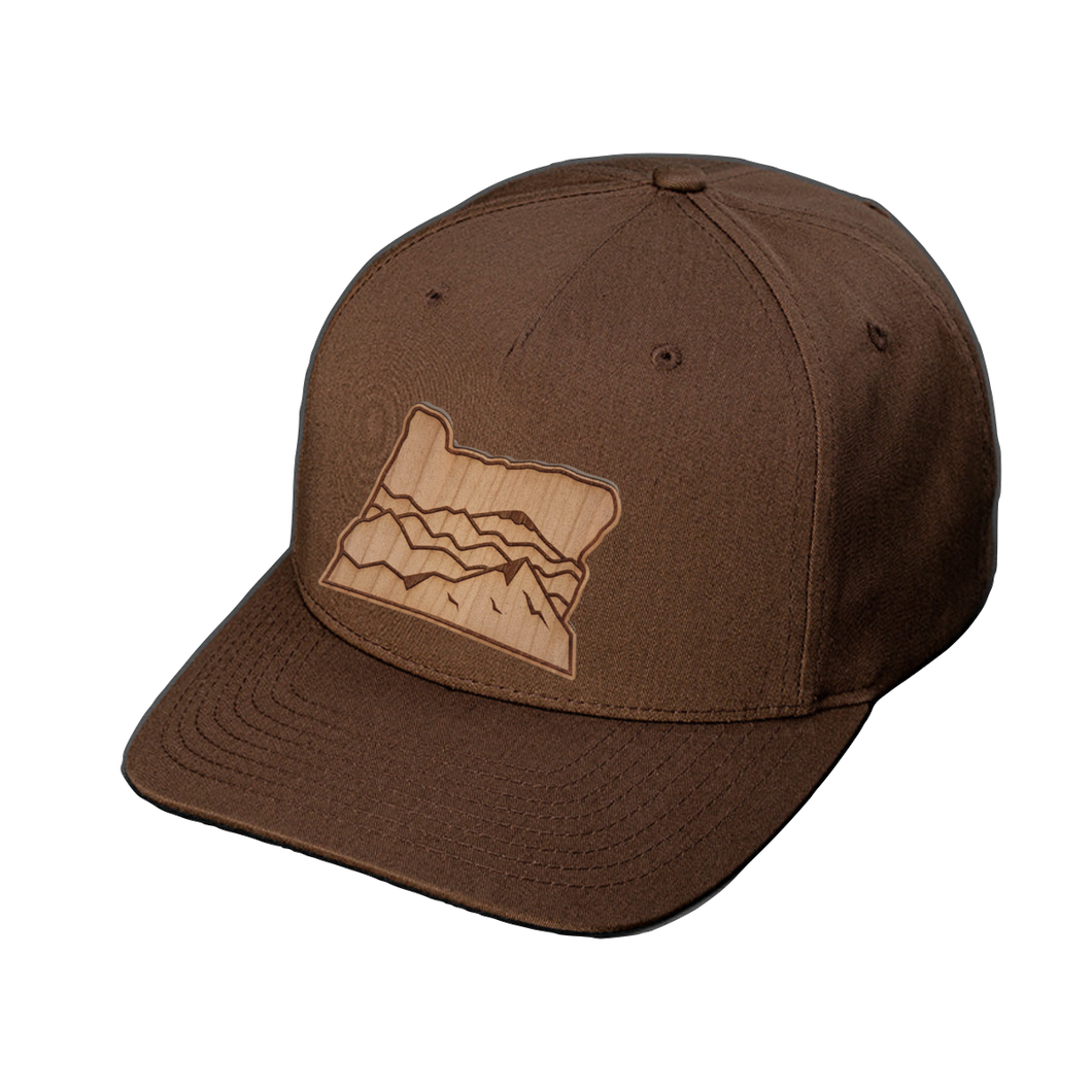 Wood Patch - Mountain Snapback Hat