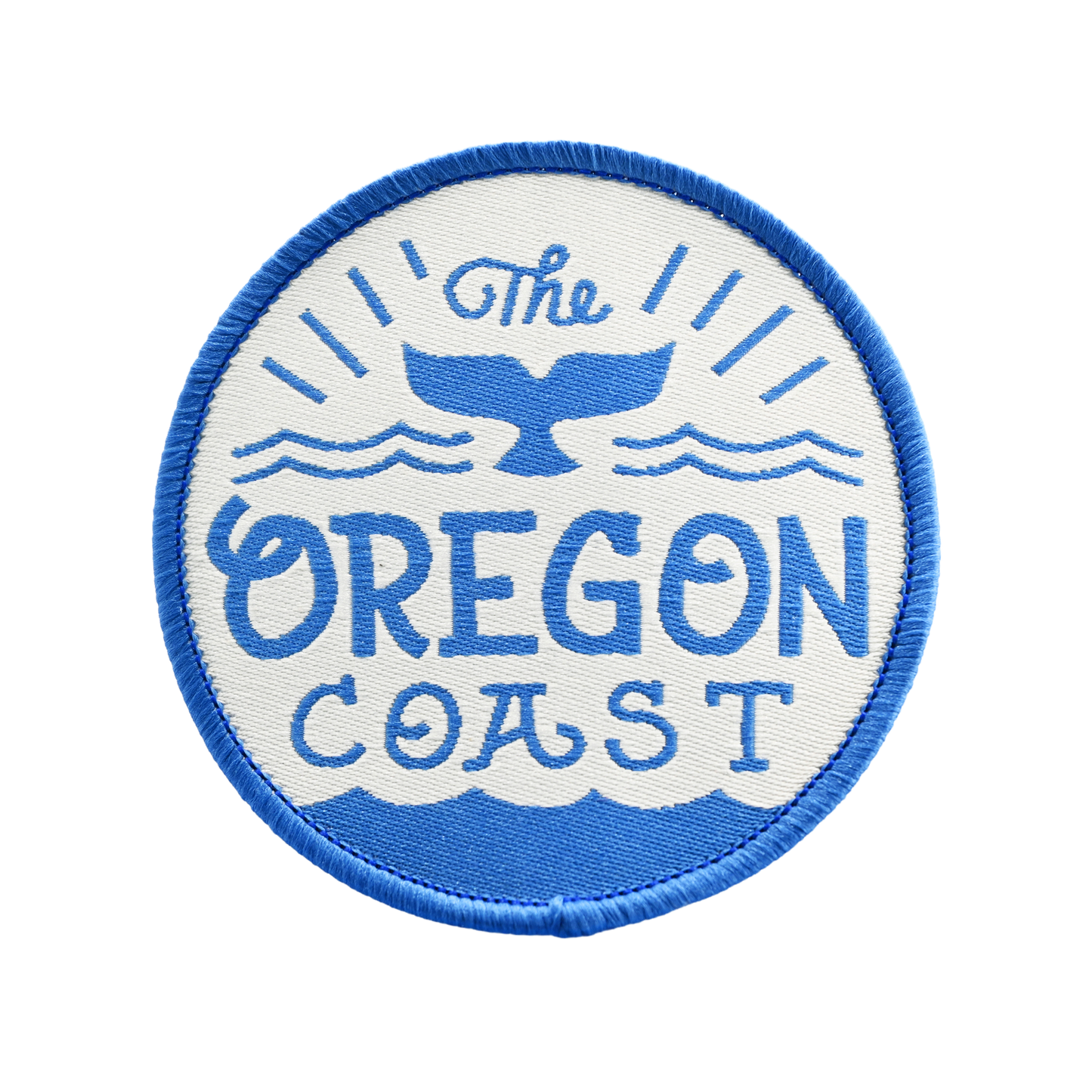 Oregon Coast Whale's Tail - Iron-on Patch