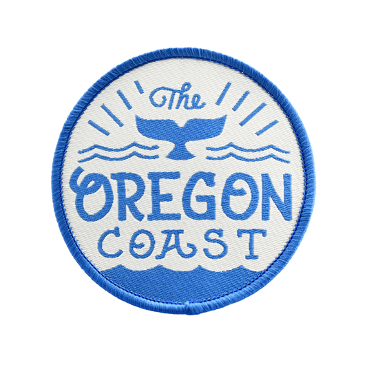 Oregon Coast Whale's Tail - Iron-on Patch