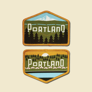 Portland Skyline "West" Iron-on Patch