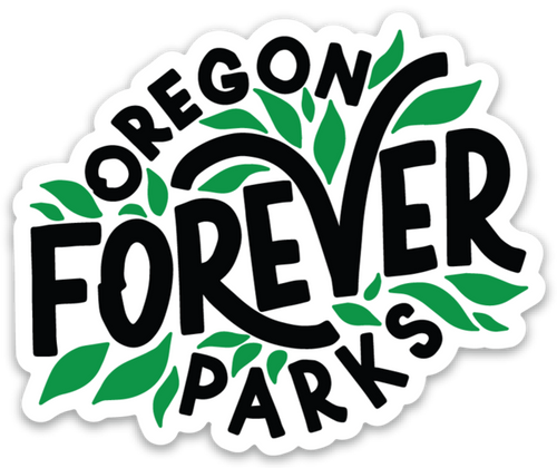 Oregon Parks Forever Leaf Sticker