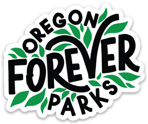 Oregon Parks Forever Leaf Sticker