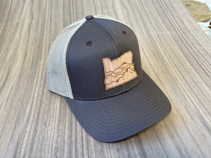 Mountains Wood Patch - Trucker Hat