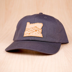 Mountains Wood Patch - Dad Hat