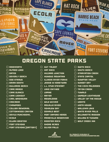 Oregon State Parks Collection Checklist