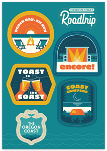 Oregon Coast RoadTrip Book & Badges