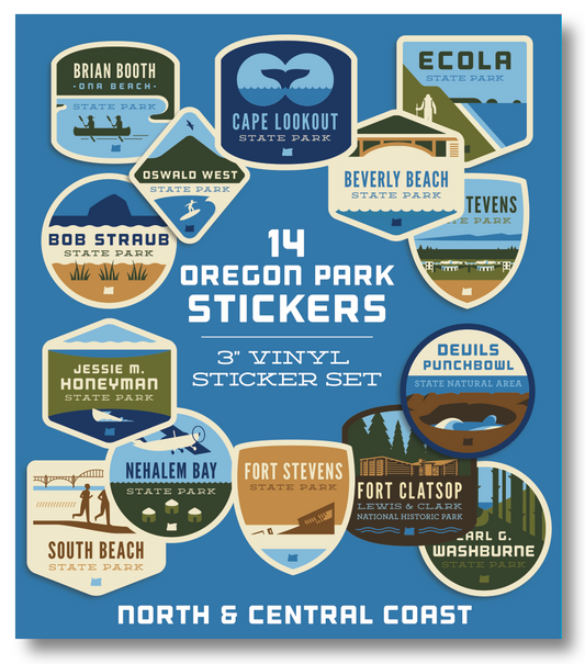 Oregon Parks Regional Sticker Packs