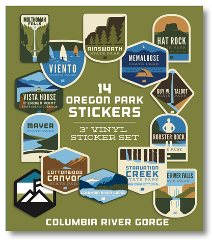 Oregon Parks Regional Sticker Packs