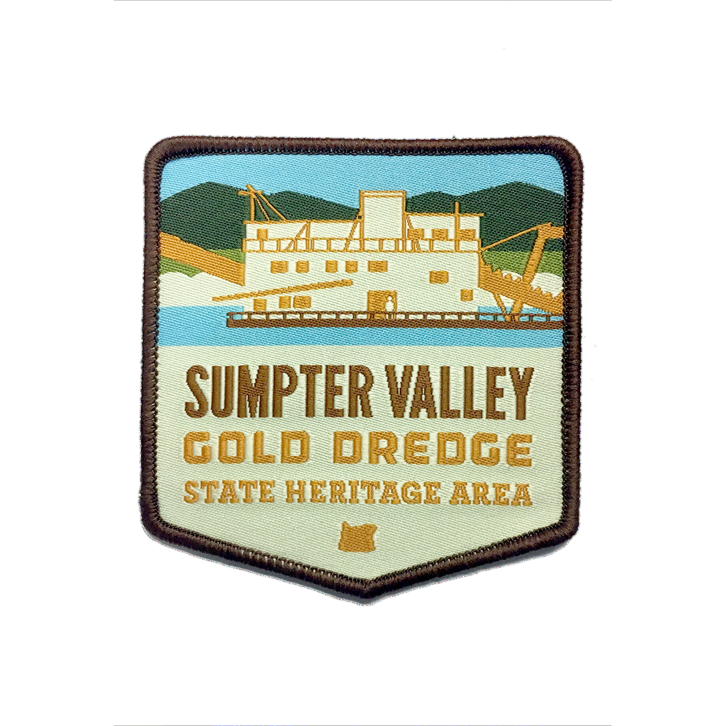 Sumpter Valley Gold Dredge State Heritage Area Iron-on 3
