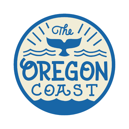 The Oregon Coast Whale's Tail - 3.5" Sticker