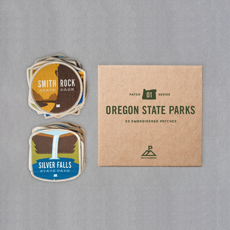 Box Set of (63) Oregon State Park Patches