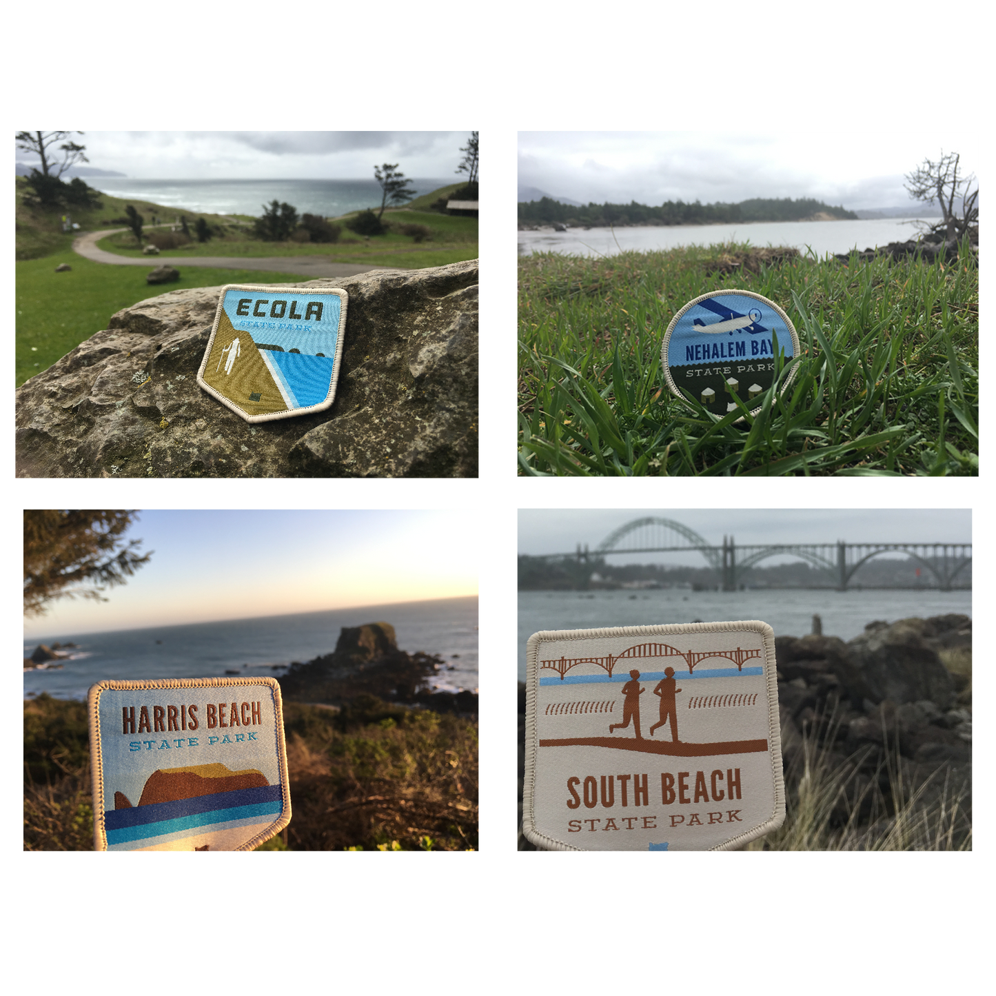 21 Oregon State Parks - "Oregon Coast" Iron-on Patch Set