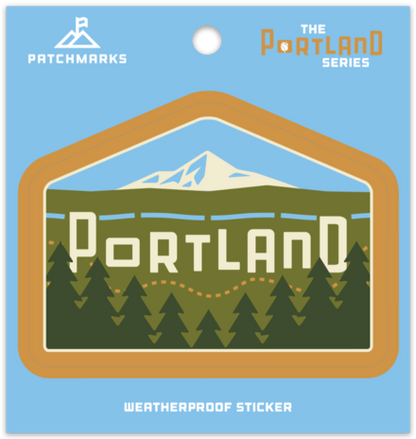 Portland Skyline "East" Weatherproof Vinyl Sticker