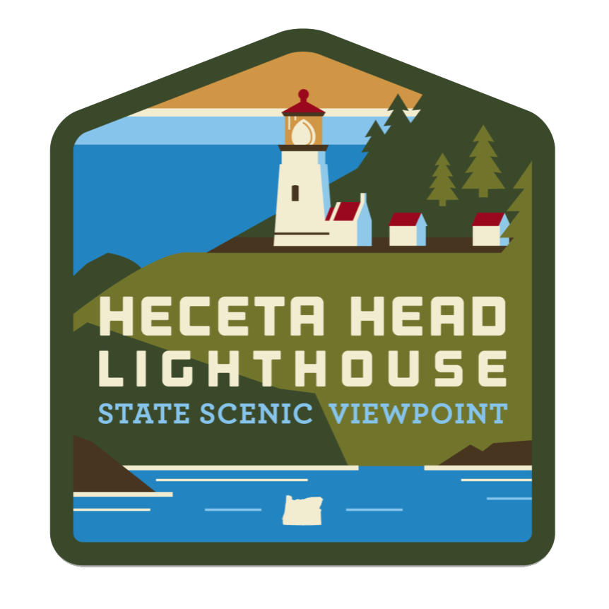 Heceta Head Lighthouse State Scenic Viewpoint Sticker