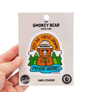 Smokey Bear - Keep Our Forests Growing Sticker