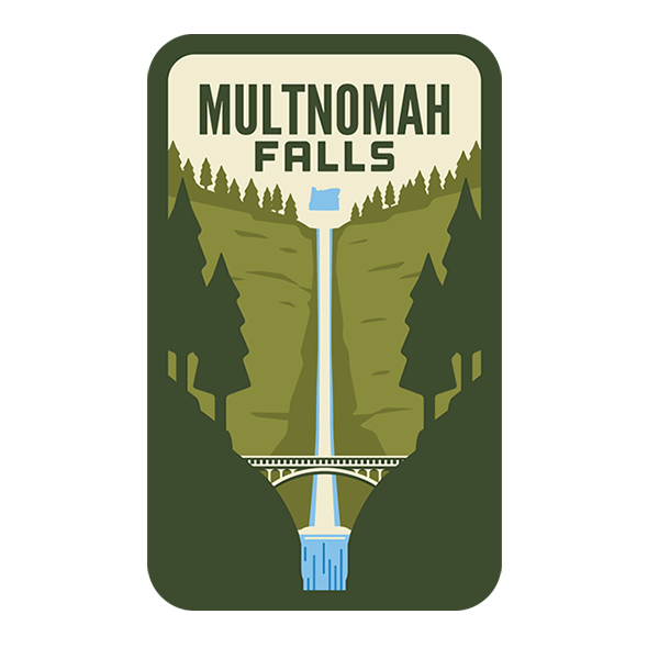 Multnomah Falls Sticker Multnomah Falls Sticker – Oregon Parks Forever