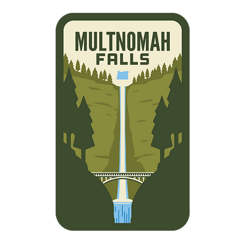 Multnomah Falls Sticker