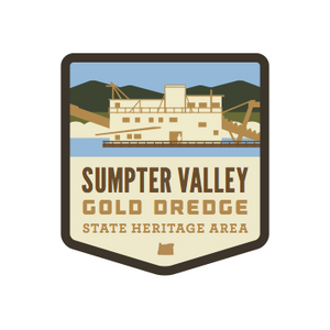 Sumpter Valley Gold Dredge State Heritage Area Weatherproof Sticker